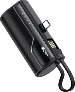 Power Bank Bateria Portátil 1Hora Preto