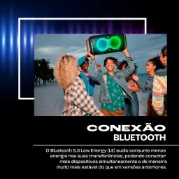 JBL, Caixa de Som, PartyBox Club 120, Bluetooth, Show de Luzes — imagem 6