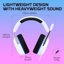 Headset Gamer HyperX Cloud Stinger 2 Core PS5 - para PlayStation, Headset Leve — imagem 7