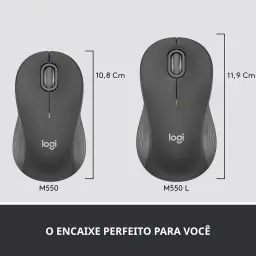 Mouse sem fio Logitech Signature M550 L com Design de Tamanho Padrão — imagem 3