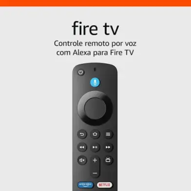 Controle remoto voz Alexa comandos TV