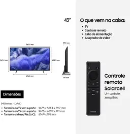 Samsung Vision AI TV 43" QLED Ultra 4K QEF1 2025, Pontos Quânticos — imagem 9