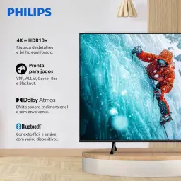 PHILIPS Smart TV, 55" 4K, 55PUG7300, Comando de Voz, Bluetooth, HDR — imagem 3