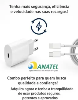 Carregador Turbo Tipo C compativel com iPhone 15, 15 pro,15 Pro Max, iPhone 16 — imagem 7