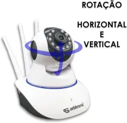 Câmera Segurança 3 Antenas Robo Baba Pet Ip Onvif Wifi Noturna Orbitronic — imagem 5