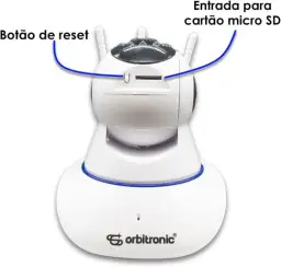 Câmera Segurança 3 Antenas Robo Baba Pet Ip Onvif Wifi Noturna Orbitronic — imagem 8