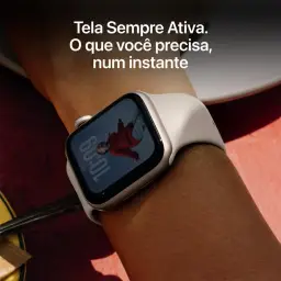 Apple Watch SE 3 GPS, Caixa em alumínio luz das estrelas de 40 mm com Bracelete — imagem 4