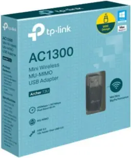 Adaptador USB wireless dual band AC1300 TP-Link Archer T3U, Preto, Pequeno — imagem 12