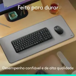 Combo Teclado e Mouse Sem Fio Logitech MK250 Bluetooth com Conectividade Rápida — imagem 3