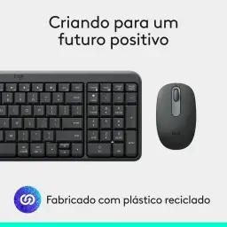 Combo Teclado e Mouse Sem Fio Logitech MK250 Bluetooth com Conectividade Rápida — imagem 10