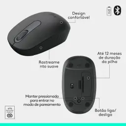 Combo Teclado e Mouse Sem Fio Logitech MK250 Bluetooth com Conectividade Rápida — imagem 7