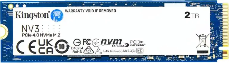 Kingston NV3 2TB M.2 2280 NVMe SSD PCIe