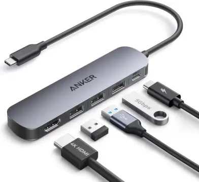 Anker Hub USB-C(5 1) HDMI 4K@30Hz