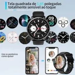 Smartwatch PEJE 1.39 Polegadas - Tela Touch Sensível, À Prova d'Água IP68 — imagem 5