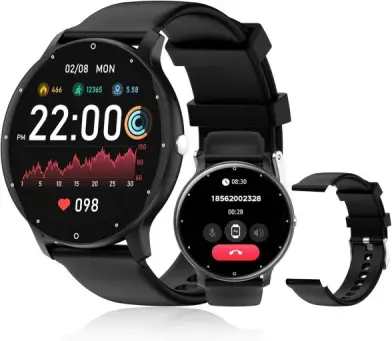 Smartwatch PEJE 1.39 Polegadas - Tela Touch Sensível, À Prova d'Água IP68