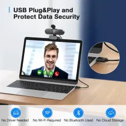 EMEET Webcam C960 4K para PC, sensor Sony UHD 4K, foco automático PDAF — imagem 8