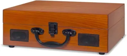 Raveo Vitrola com USB e Bluetooth, Sonetto Wood, 10W, marrom — imagem 4