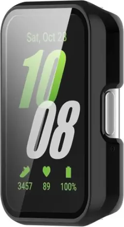 Capa Case Bumper Preto Com Película P/Galaxy Fit 3 — imagem 4
