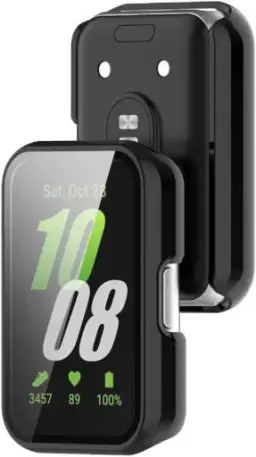 Capa Case Bumper Preto Com Película P/Galaxy Fit 3 — imagem 9