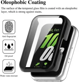 Capa Case Bumper Preto Com Película P/Galaxy Fit 3 — imagem 7