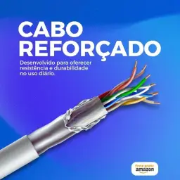 Cabo USB-C 2 metros Tipo C Turbo Ultra Rapido Reforçado Android e Iphone — imagem 2