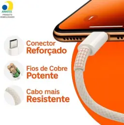 Carregador Turbo Tipo C Compatível com iPhone 15, 15 pro, 15 Pro Max, iPhone 16 — imagem 4