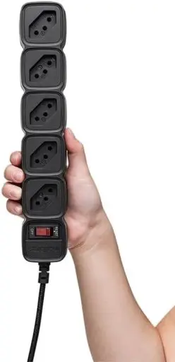 Protetor Eletrônico Filtro de Linha com 5 tomadas EPE 205 Preto Intelbras — imagem 6