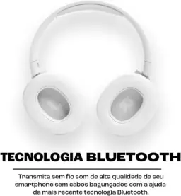JBL, Fone de Ouvido Over-Ear, Headphone, Tune 720BT, Sem Fio- Branco — imagem 3