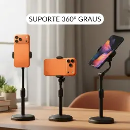 Suporte de Mesa Para Celular 360 graus Ajustável Articulado NO2PROBLEMS — imagem 4