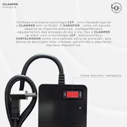 Filtro de Linha iCLAMPER Energia 8 com Proteção contra Surtos Elétricos(DPS) 8 — imagem 6
