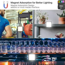 ULANZI VL49 RGB LUZ DE VÍDEO, Iluminação LED 360° Full Color Portátil com 3 — imagem 4