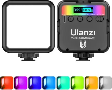ULANZI VL49 RGB LUZ VÍDEO Iluminação