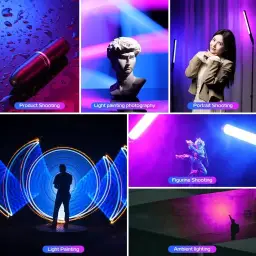 ULANZI VL119 BASTÃO DE LUZ PORTÁTIL, Luz LED RGB 360° para Fotografia e — imagem 8