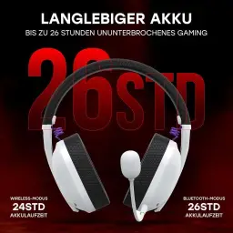 Havit Fone de Ouvido Headset Gamer Fuxi-H3 White Black, Com Fio e Sem Fio — imagem 4