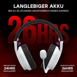 Havit Fone de Ouvido Headset Gamer Fuxi-H3 White Black, Com Fio e Sem Fio — imagem 3