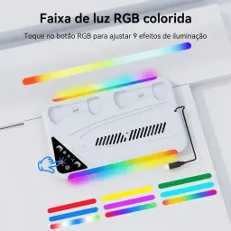 Suporte Cooler de Resfriamento RGB Carregador Controle Compatível com Console — imagem 4