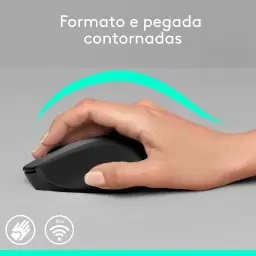 Mouse sem fio Logitech M280 com Conexão USB e Pilha Inclusa - Preto — imagem 2