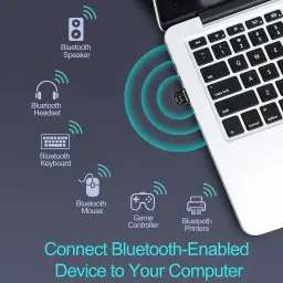 Adaptador Bluetooth para PC, receptor de dongle Bluetooth 5.0 para — imagem 2