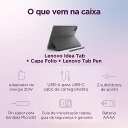 Tablet Lenovo Idea Tab Octa-Core, 4GB, 128GB Android 15 Wifi 5, Tela 11" 90Hz — imagem 11