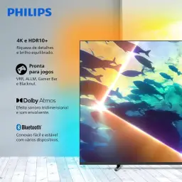 PHILIPS, Smart TV Ambilight 50" 4K, 50PUG8100/78, Comando de Voz — imagem 3