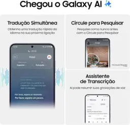 Smartphone Samsung Galaxy S24, Galaxy AI, Selfie de 12MP, Tela de 6.2" 1-120Hz — imagem 3