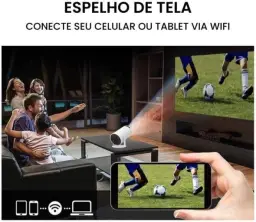 Mini Projetor Portatil 5g Wifi 6 Bluetooth 5.0 AOPVUI Android 11 HY300 Projetor — imagem 4