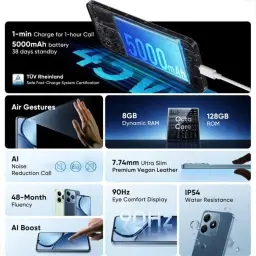 Celular Realme C63 256gb Dual Sim 8gb Smartphone Original Azul — imagem 9