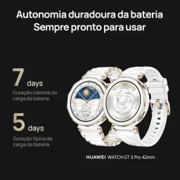Smartwatch, HUAWEI WATCH GT 5 Pro 46mm, Cerâmica e Titânio — imagem 6