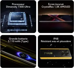 Smartphone Xiaomi Poco X7 5G NFC Silver (Prata) 8GB RAM 256GB ROM — imagem 5
