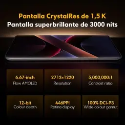 Smartphone Xiaomi Poco X7 5G NFC 8GB RAM 256GB ROM[24095PCADG] (BLACK, 8+256) — imagem 2