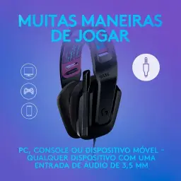 Headset Gamer Logitech G335 com Almofadas com Espuma de Memória — imagem 3