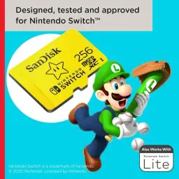 Cartão microSDXC SanDisk SDSQXAT-256G-GNCZN, licenciado para Nintendo-Switch — imagem 3