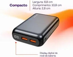 Geonav Power Bank, Carregador Portátil Universal 20.000mAh — imagem 5