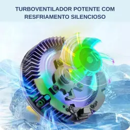 Cooler Gamer para Celular - Modelo SL-17 - RGB Magnético Resfriamento com — imagem 3